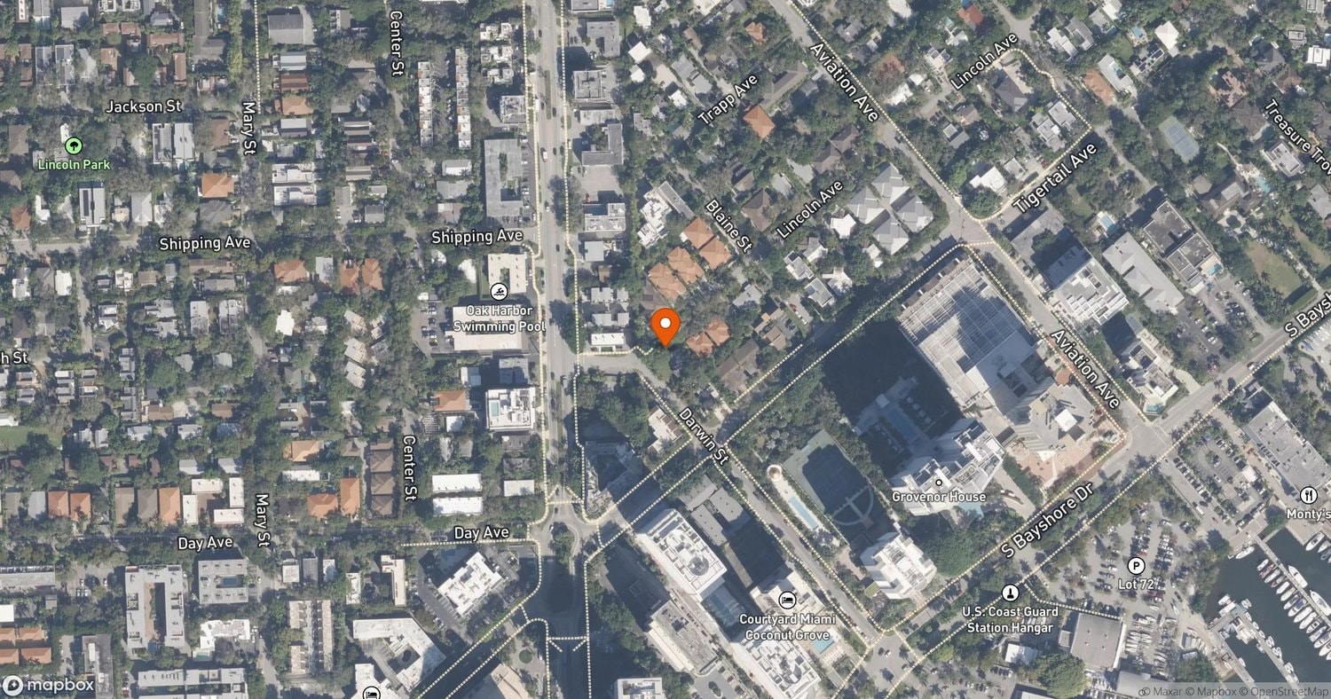 Site of The Lincoln Coconut Grove at 2650 Lincoln Avenue, Miami, FL 33133