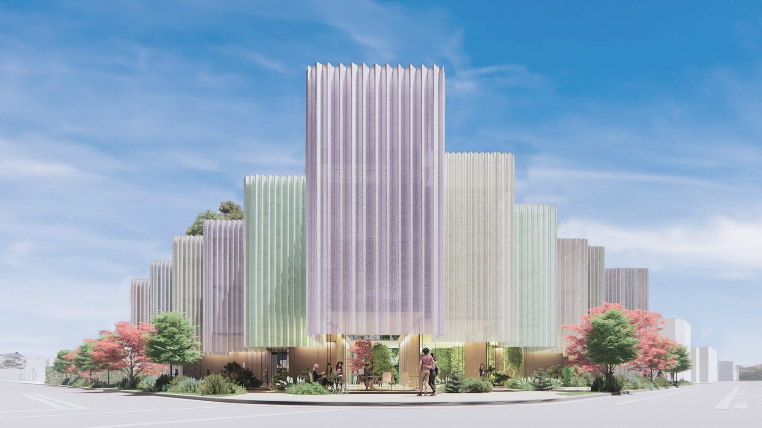 Kengo Kuma unveils colourful structure for Miami Design District