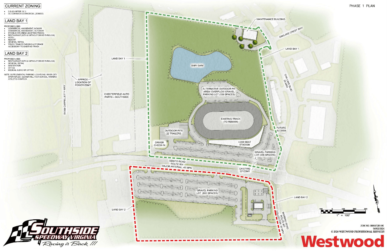 Southside Speedway master plan gets green light from Chesterfield planning commission - Richmond BizSense
