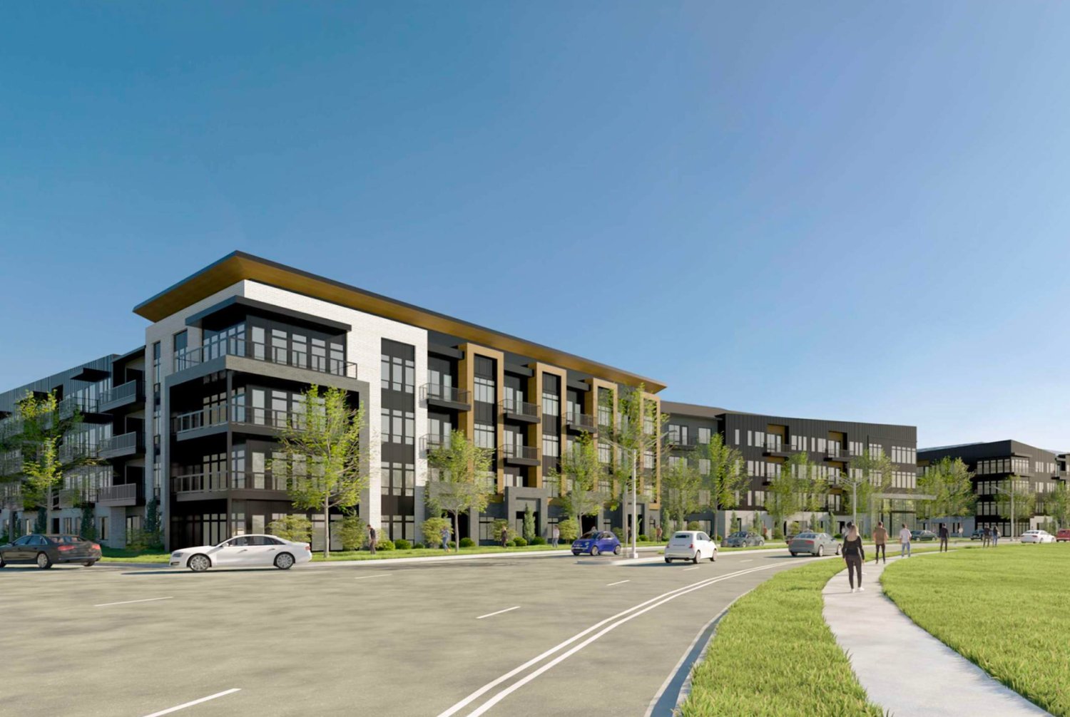 Rendering of JPI's Jefferson Pearson Ranch apartments in Northwest Austin