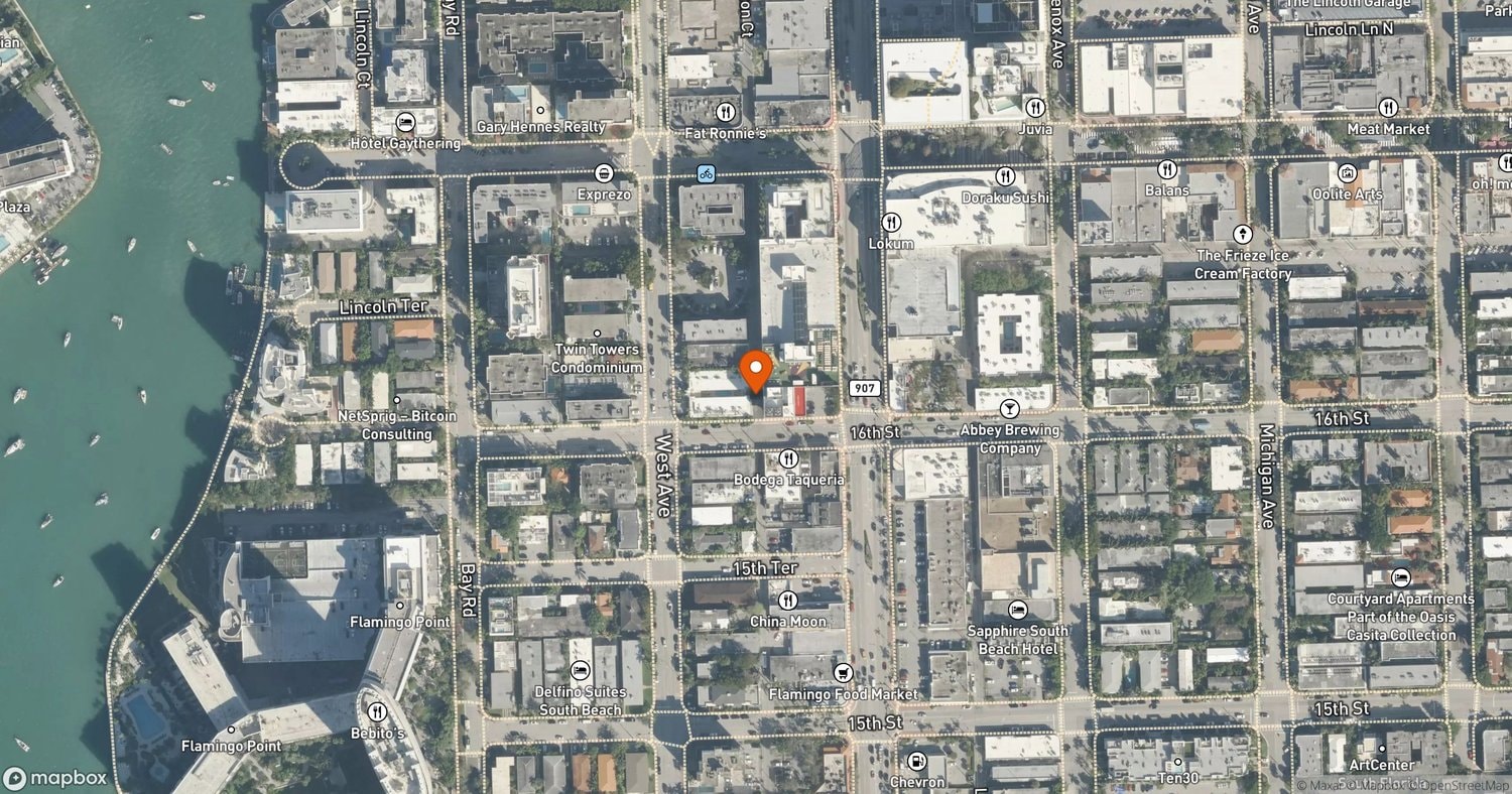 Site of Reserve at One Sunset at 1920 Alton Boulevard (future 1 Sunset Drive), Miami Beach, FL 33139