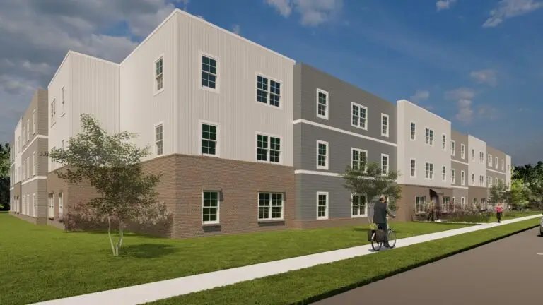 Rendering of the Richardson Ridge affordable housing community in Fort Worth