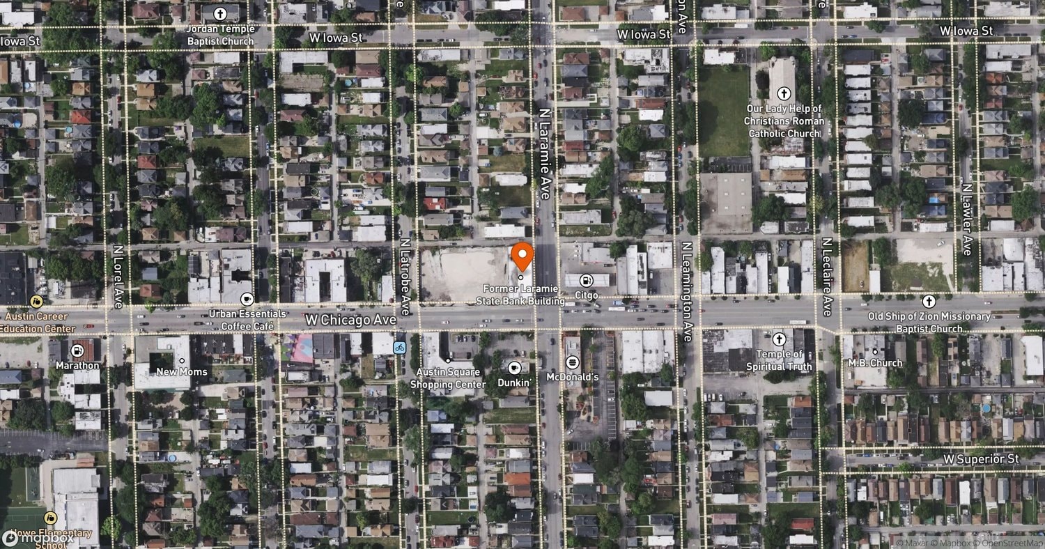 Site of Austin United Alliance Apartments at 5200 W. Chicago Ave, Chicago, IL 60651