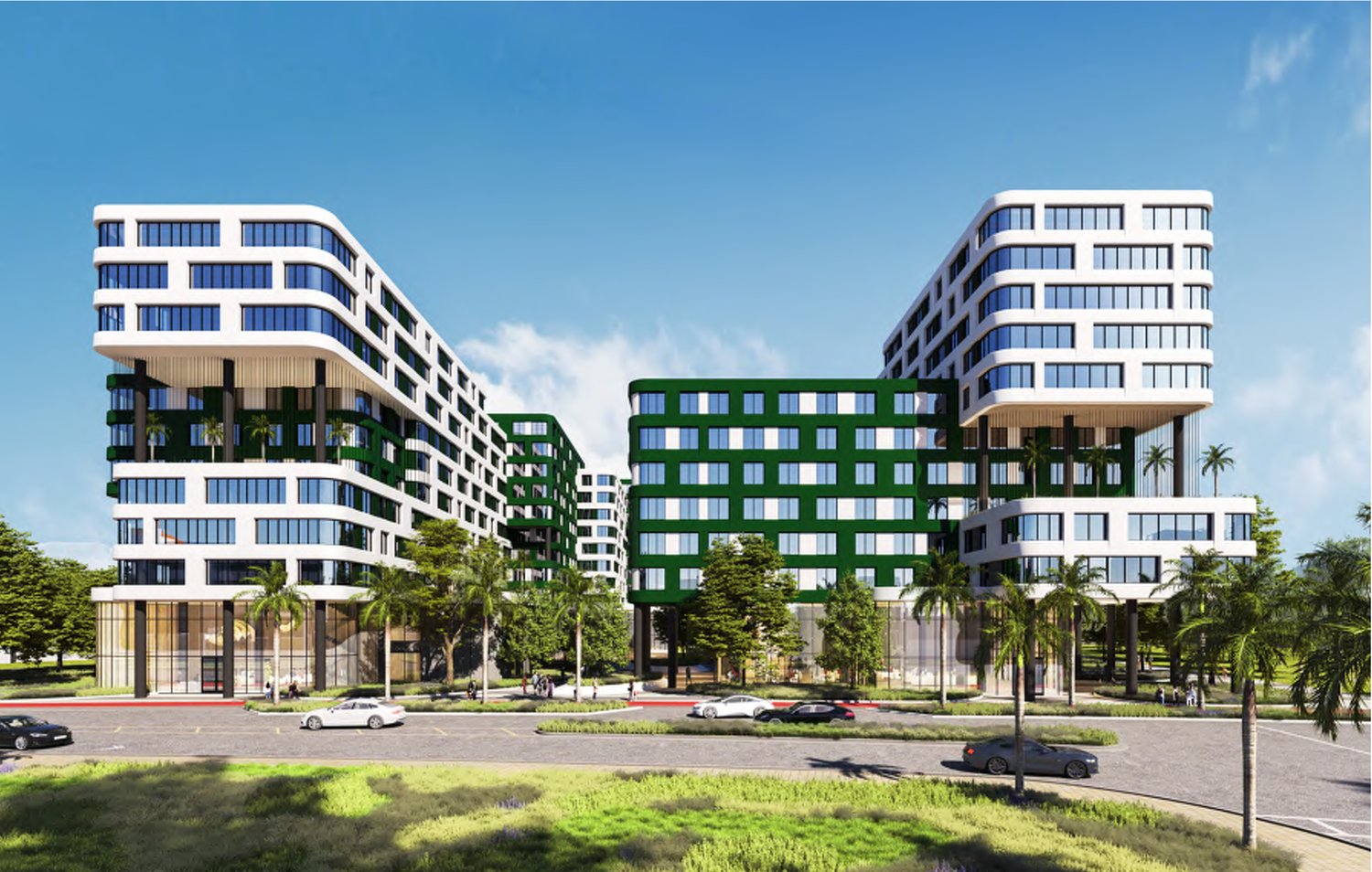 Rendering of Gables Village, which will replace the Mahoney-Pearson Residential College at the University of Miami