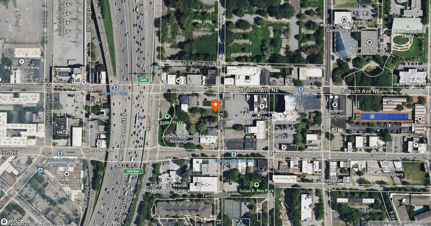 Site of Firehouse at 26 Hilliard St. NE, Atlanta, GA