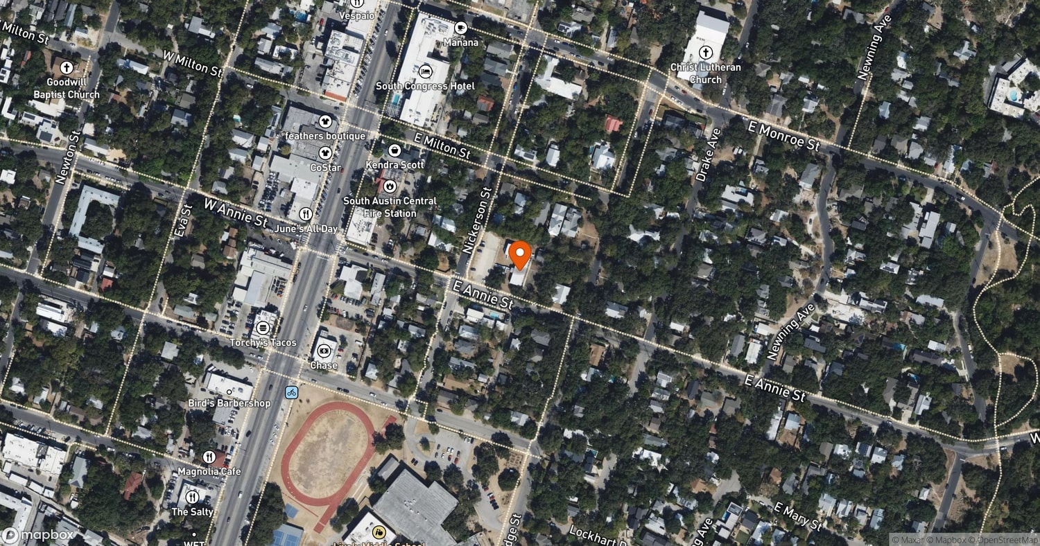 Site of Rowen Vale at 206 East Annie Street, Austin, TX 78704