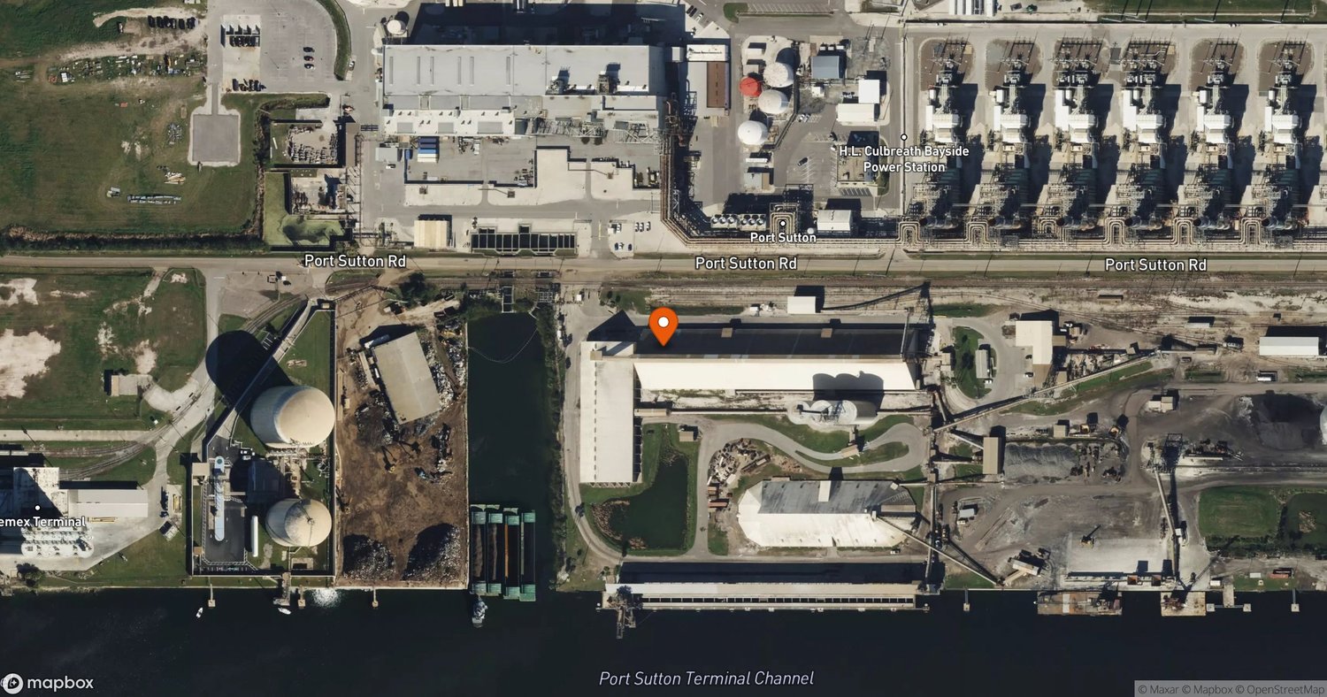 Site of Kinder Morgan Port Sutton / Tampaplex Terminal (Watco Transloading acquisition) at 4801 Port Sutton Road, Tampa, FL 33619