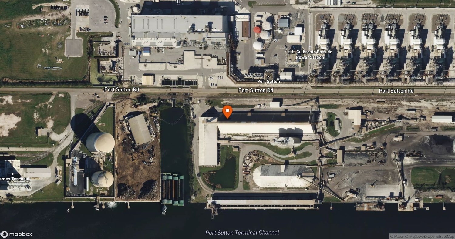 Site of Kinder Morgan Port Sutton / Tampaplex Terminal (Watco Transloading acquisition) at 4801 Port Sutton Road, Tampa, FL 33619