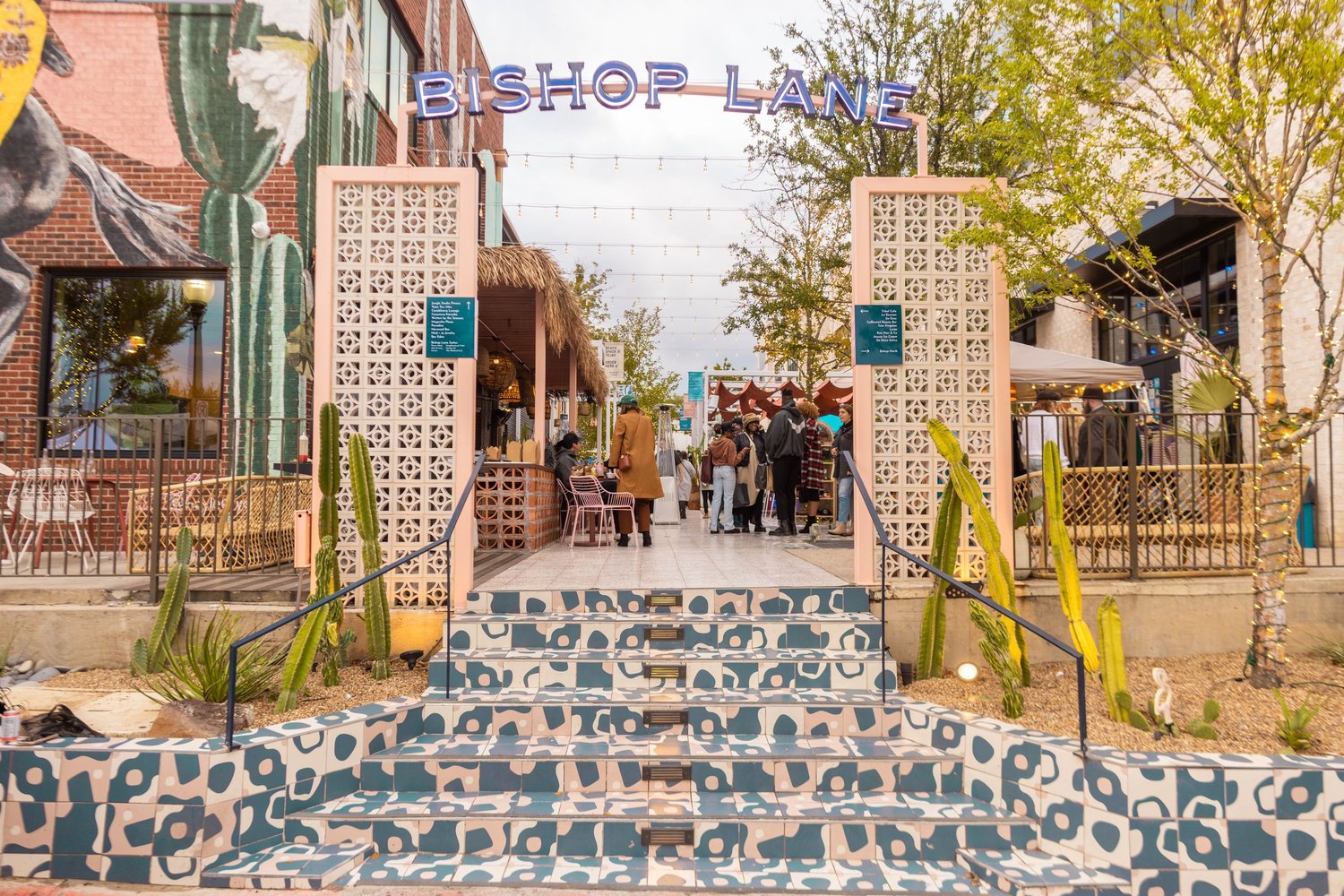 The Bishop Lane pedestrian alley within the Bishop Arts Portfolio