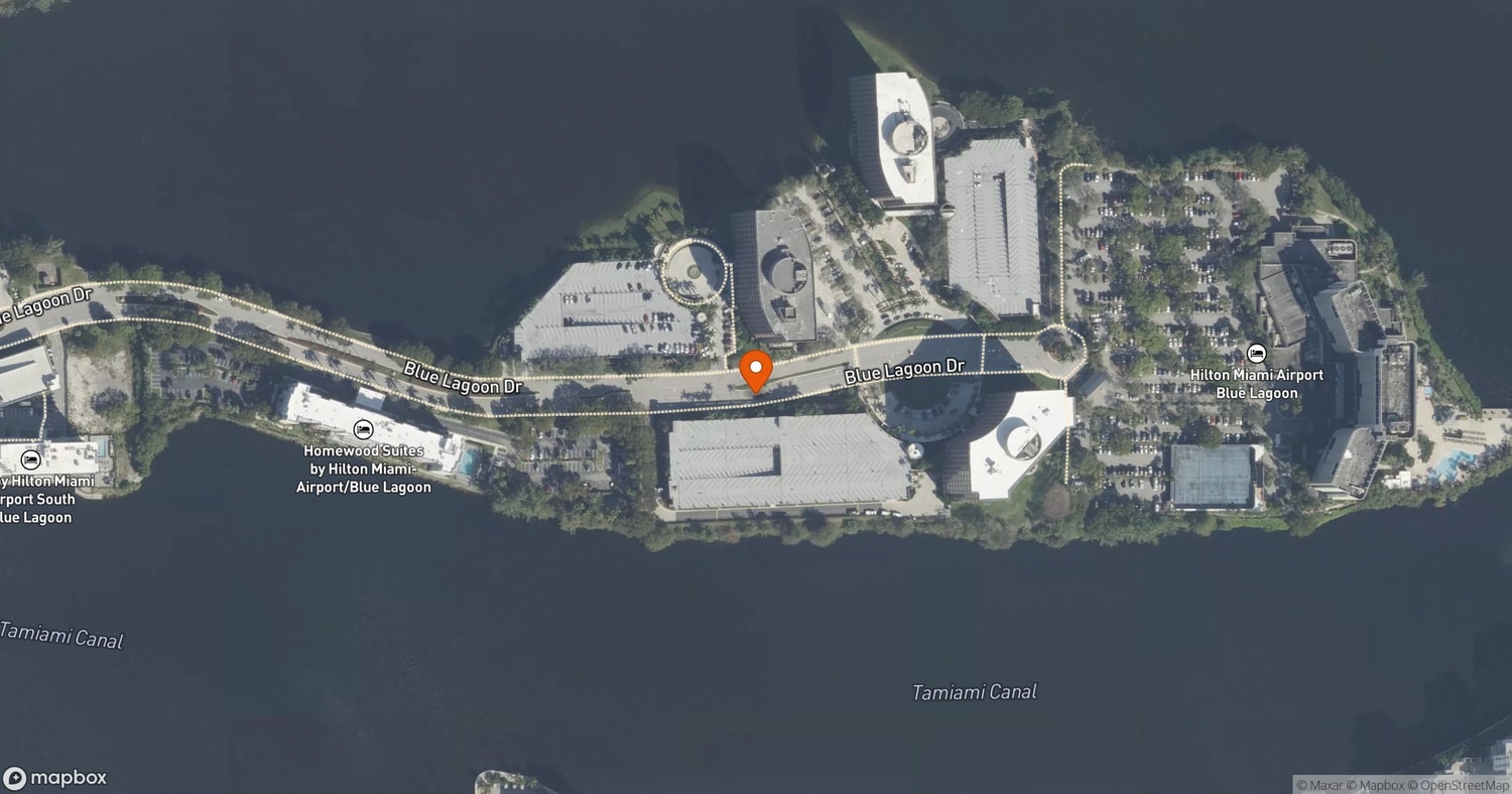 Site of Hilton Miami Airport Blue Lagoon Expansion at 5101 Blue Lagoon Drive, Miami, FL 33126