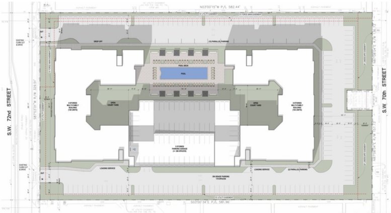Developer Files Plans for Eight-Story Live Local Act Project for 9415 SW 72nd St, Miami, FL - Florida YIMBY