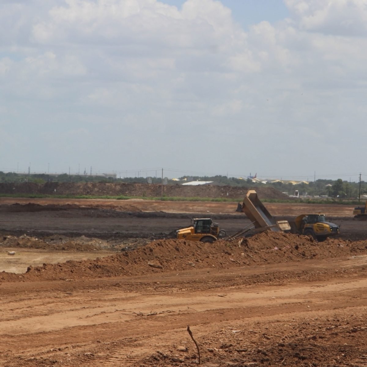 Site grading underway at the Dog's Head development site in Southeast Austin
