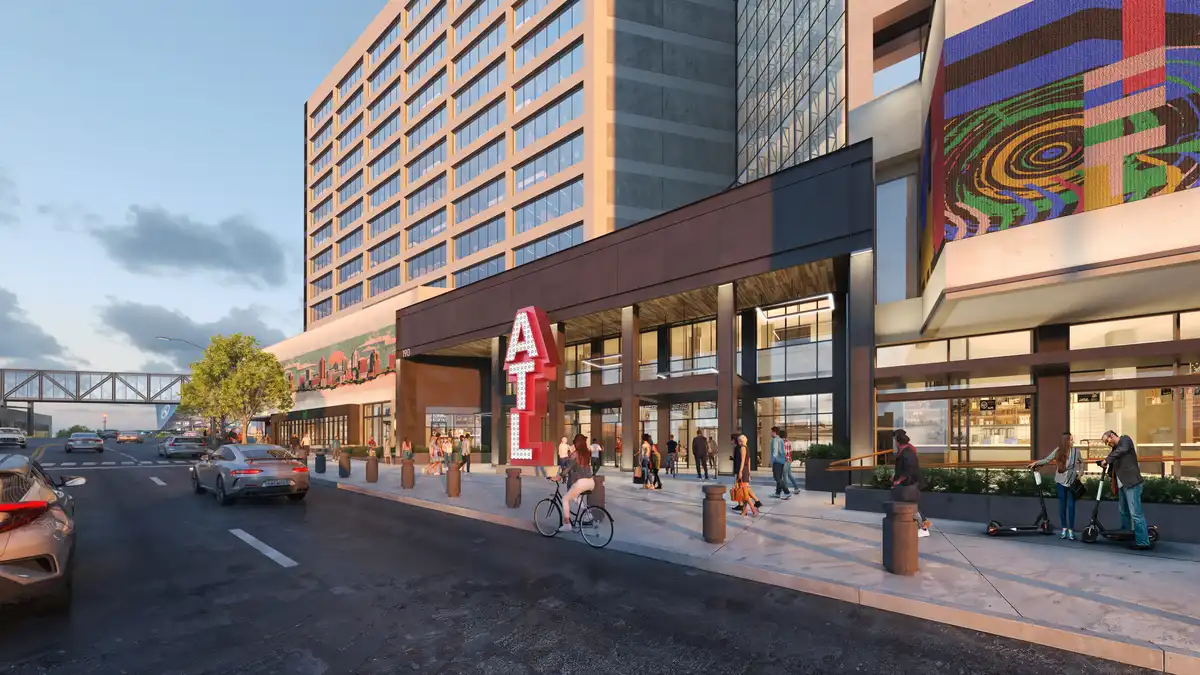 The Center Atlanta downtown building, CNN tower - e-architect