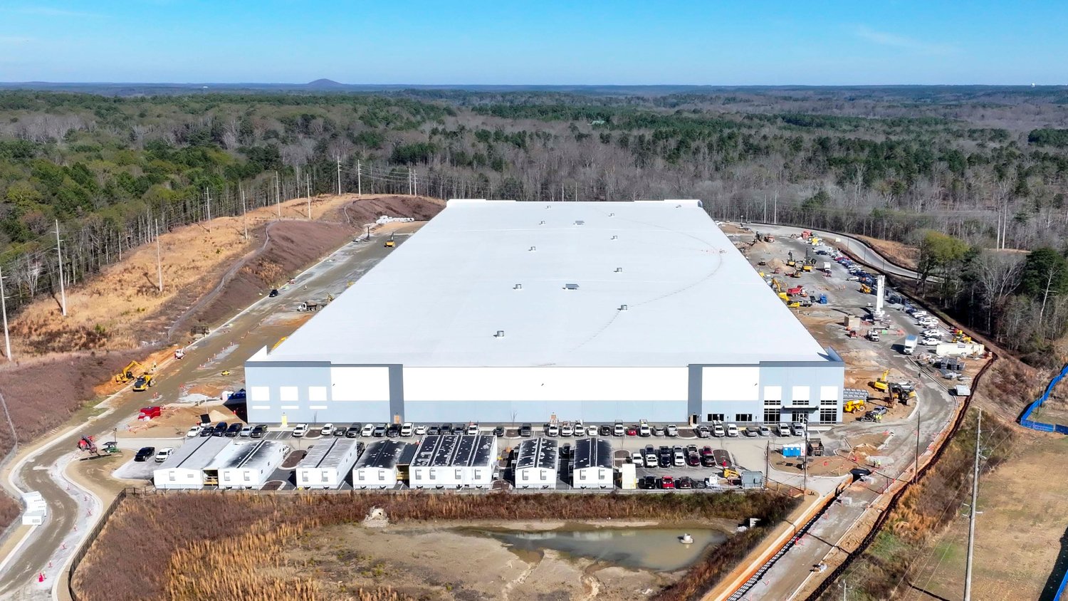 A large data center takes shape in metro Atlanta, part of a record wave of construction across the region