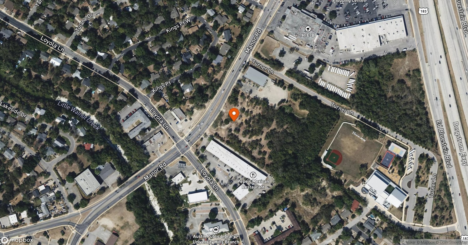 Site of Manor Apartments at 6721 Manor Road, Austin, Texas 78723