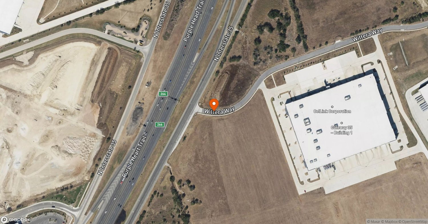 Site of SUS3 SSD Facility (Amazon Sortation Warehouse) at 104 Wittera Way, Georgetown, TX 78626