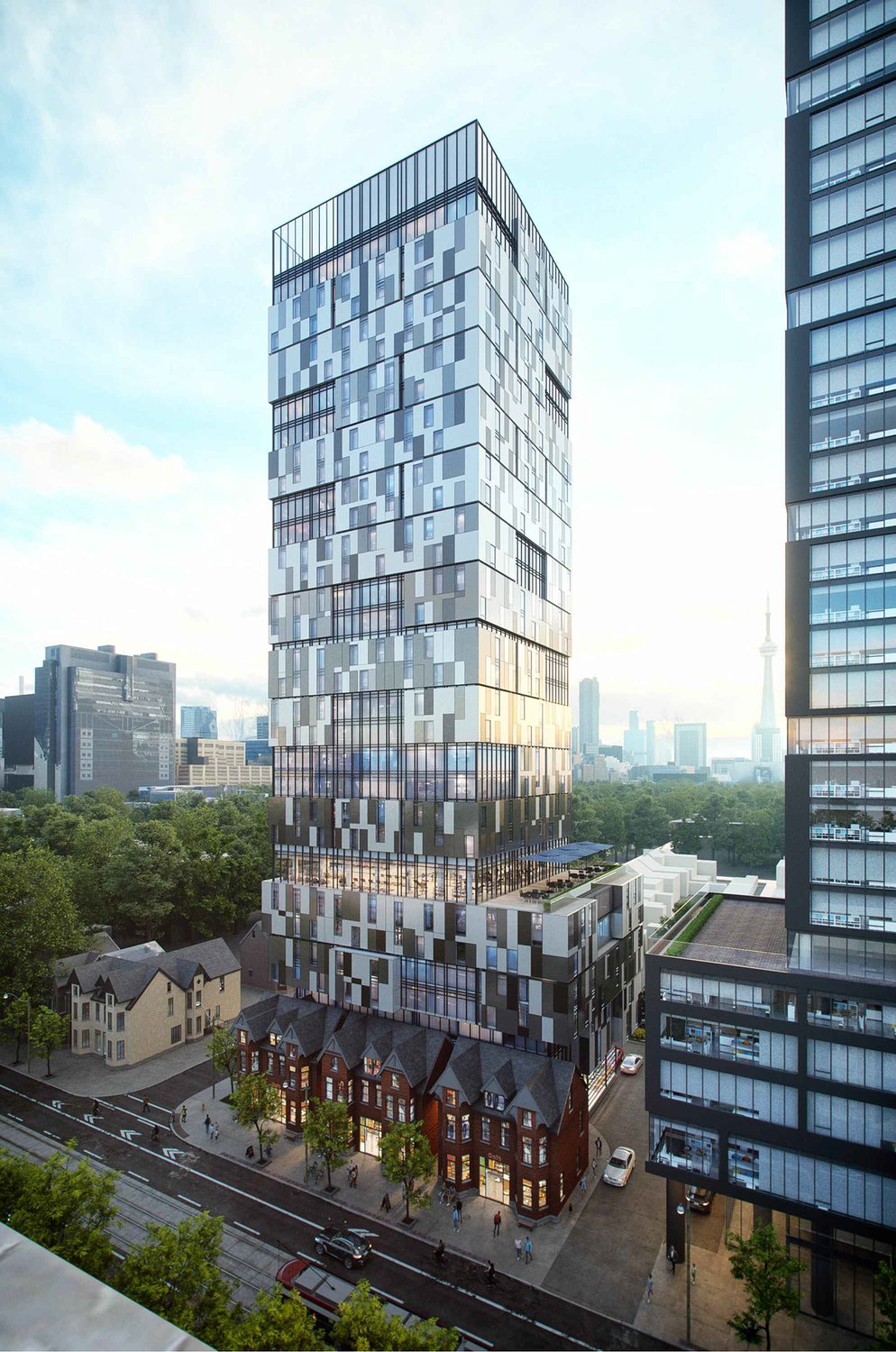 Earlier 31-storey mass timber design proposed for 191 College in 2022