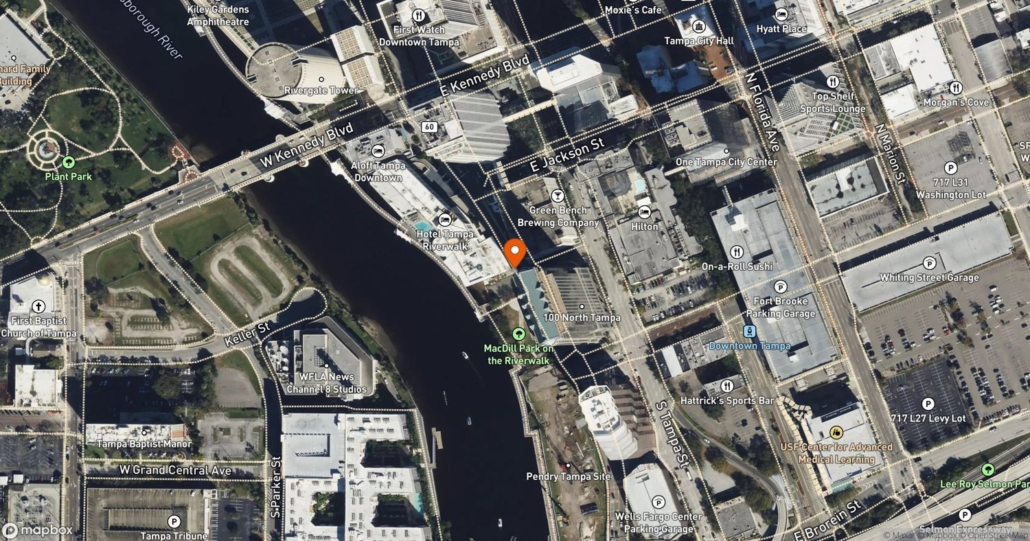 Site of Hotel Cala at 200 N. Ashley Drive, Tampa, FL 33602