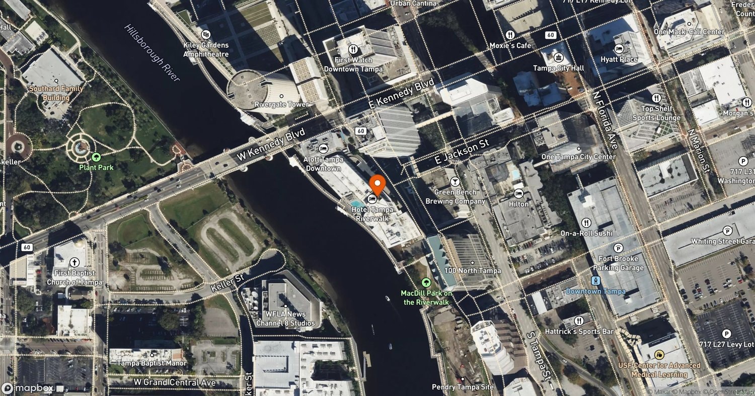 Site of Hotel Cala at 200 N. Ashley Drive, Tampa, FL 33602
