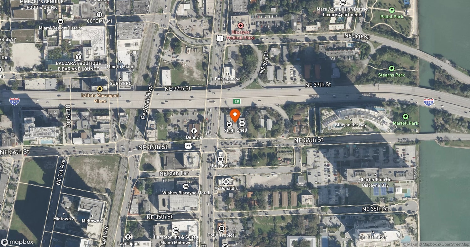 Site of Anantara Miami Resort & Residences at 3601 Biscayne Boulevard, Miami, FL 33137, USA