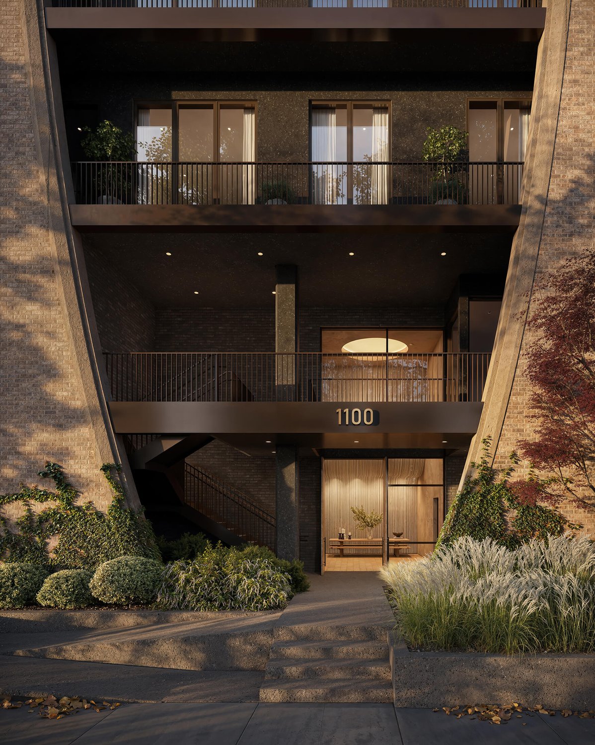 Rendering of Mira's entrance at 1100 16th Avenue South