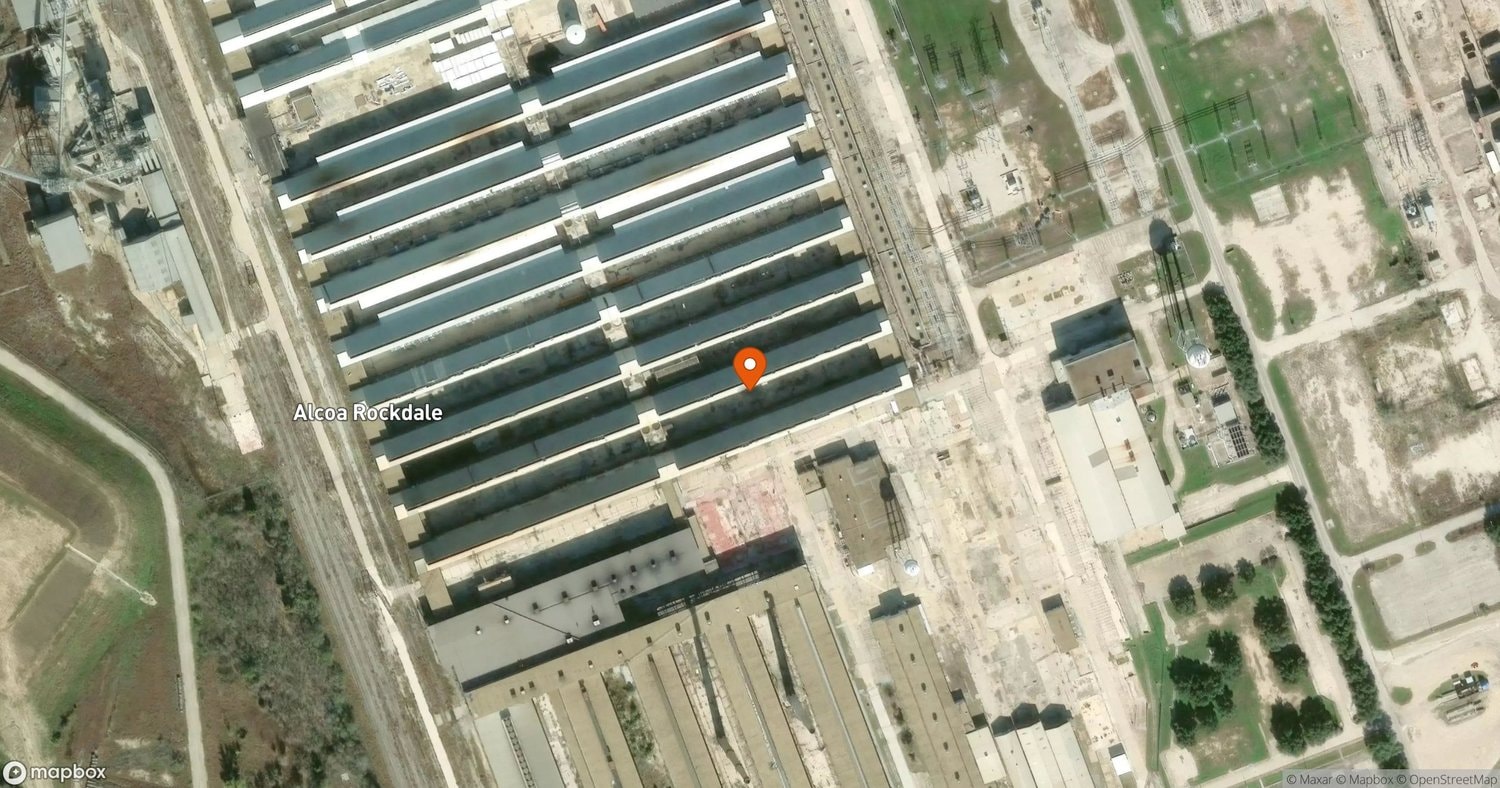 Site of Bitdeer Rockdale AI/HPC Data Center Expansion (200-Acre Alcoa Site Acquisition) at 4069 Charles Martin Hall Rd, Rockdale, TX 76567