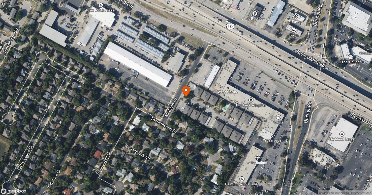Site of Crossroads Redevelopment (Leasing and Learning Center) at 8801 McCann Dr, Austin, TX 78757
