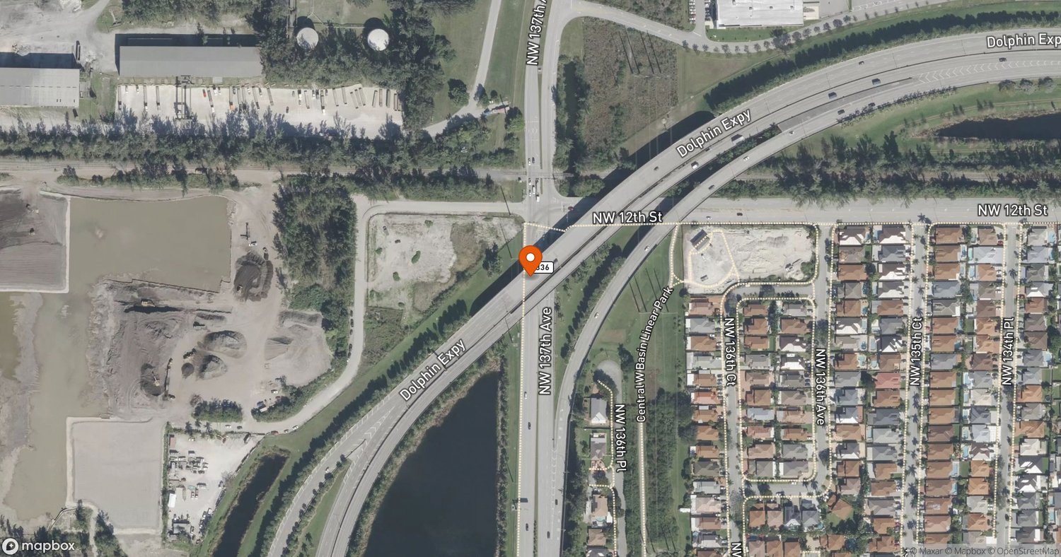 Site of Kelly Tractor Headquarters Campus at Northwest corner of NW 6th Street and NW 137th Avenue, near Dolphin Expressway (SR 836), unincorporated Miami-Dade County, FL