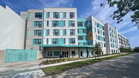The completed Seabrook Square II supportive housing community in East Austin