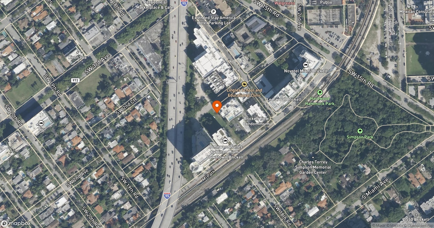 Site of Parkside Residences at Brickell at 1741 SW 2nd Avenue, Miami, FL 33129