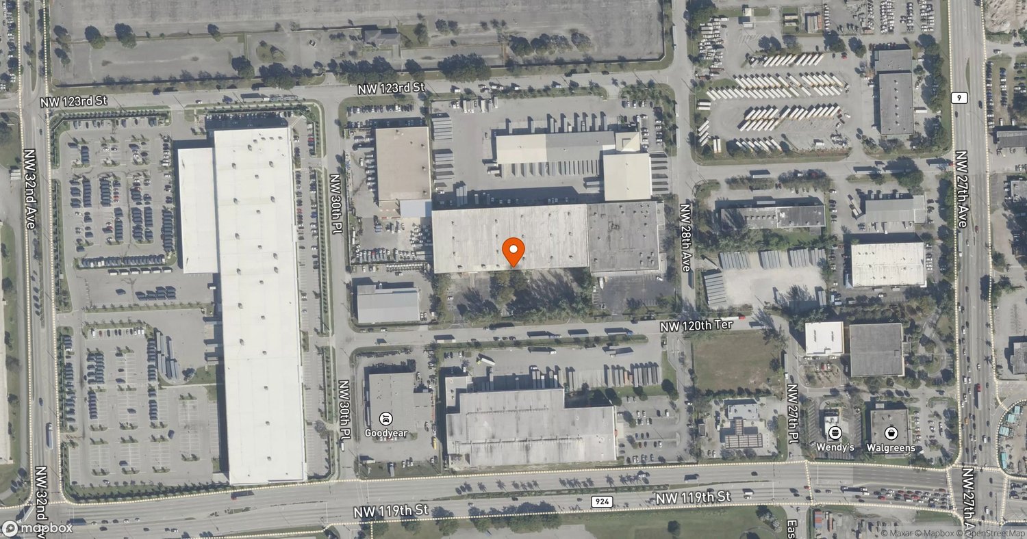 Site of Iron Mountain MIA-1 Data Center at 2925 NW 120th Terrace, Miami, FL 33167