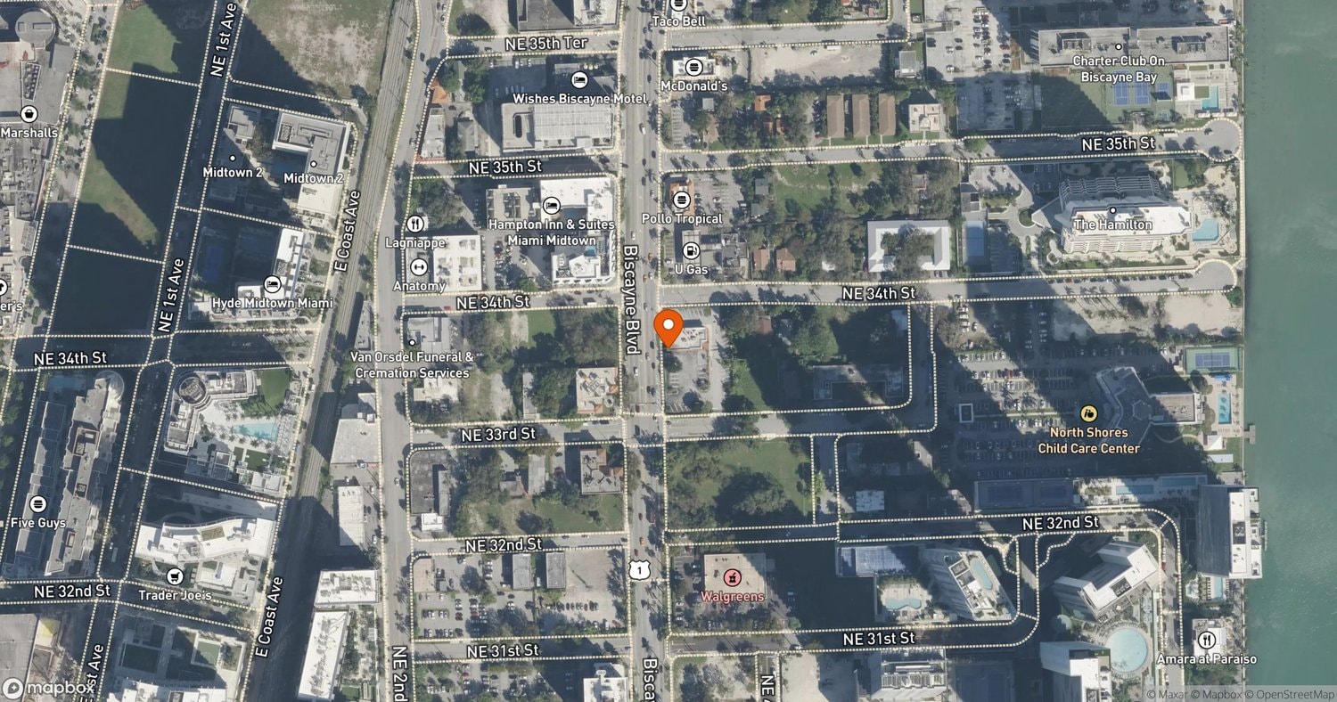 Site of 3333 Biscayne Boulevard Tower 1 at 3333 Biscayne Boulevard, Miami, FL