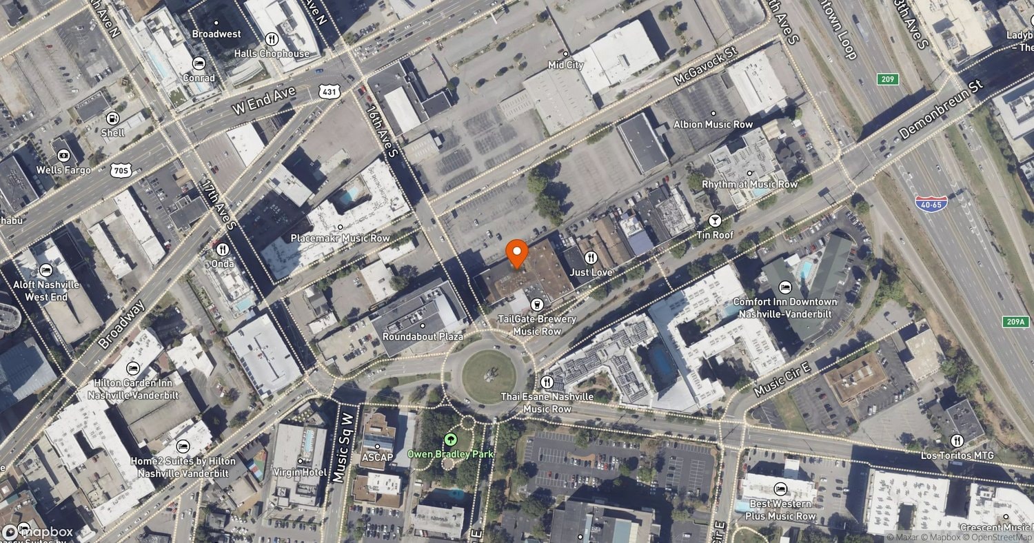 Site of Demonbreun Hill (Phase I) at 118 16th Ave. S., Nashville, TN 37203