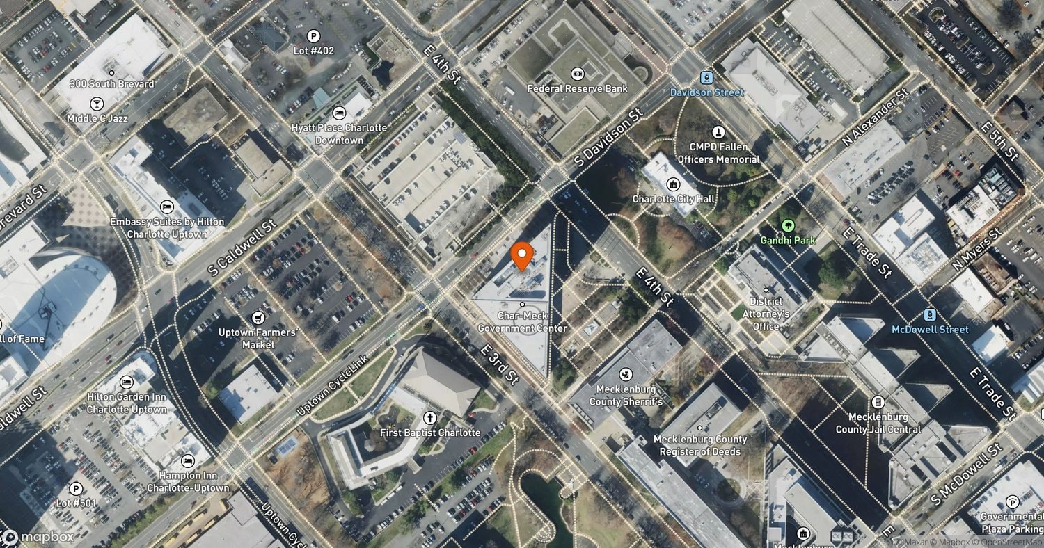 Site of Charlotte Data Center Moratorium Extension at 600 E. 4th St., Charlotte, NC 28202