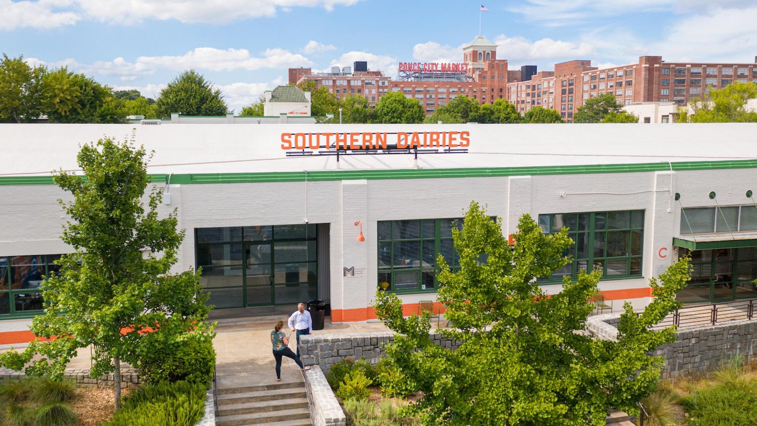 Southern Dairies, with Ponce City Market rising behind it along North Avenue