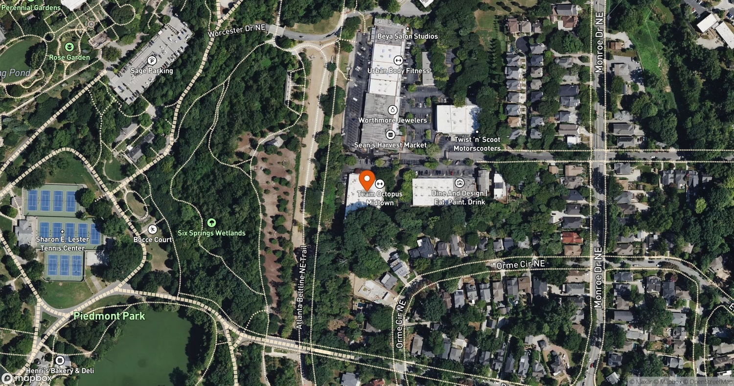 Site of Amsterdam Walk Redevelopment at 501 Amsterdam Avenue NE, Atlanta, GA 30306