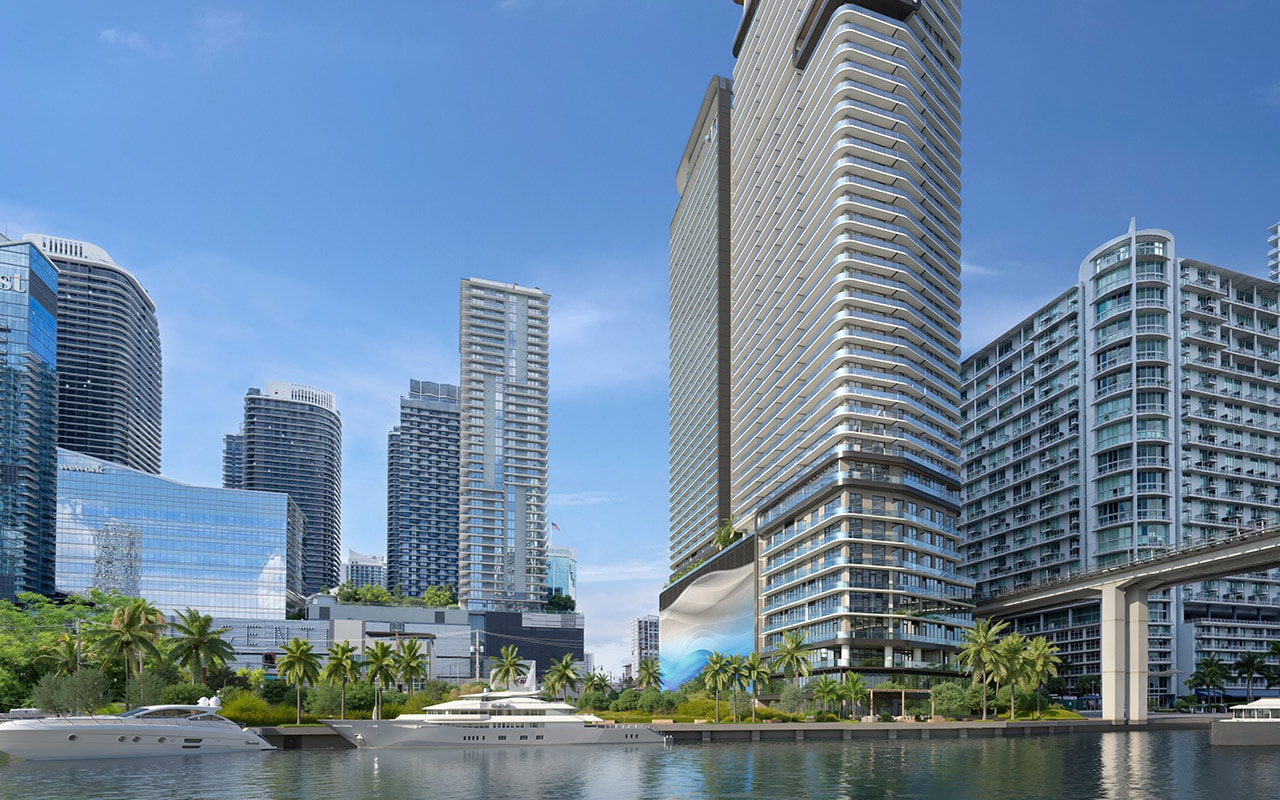 One Brickell Riverfront Towers Officially Top Off in Brickell