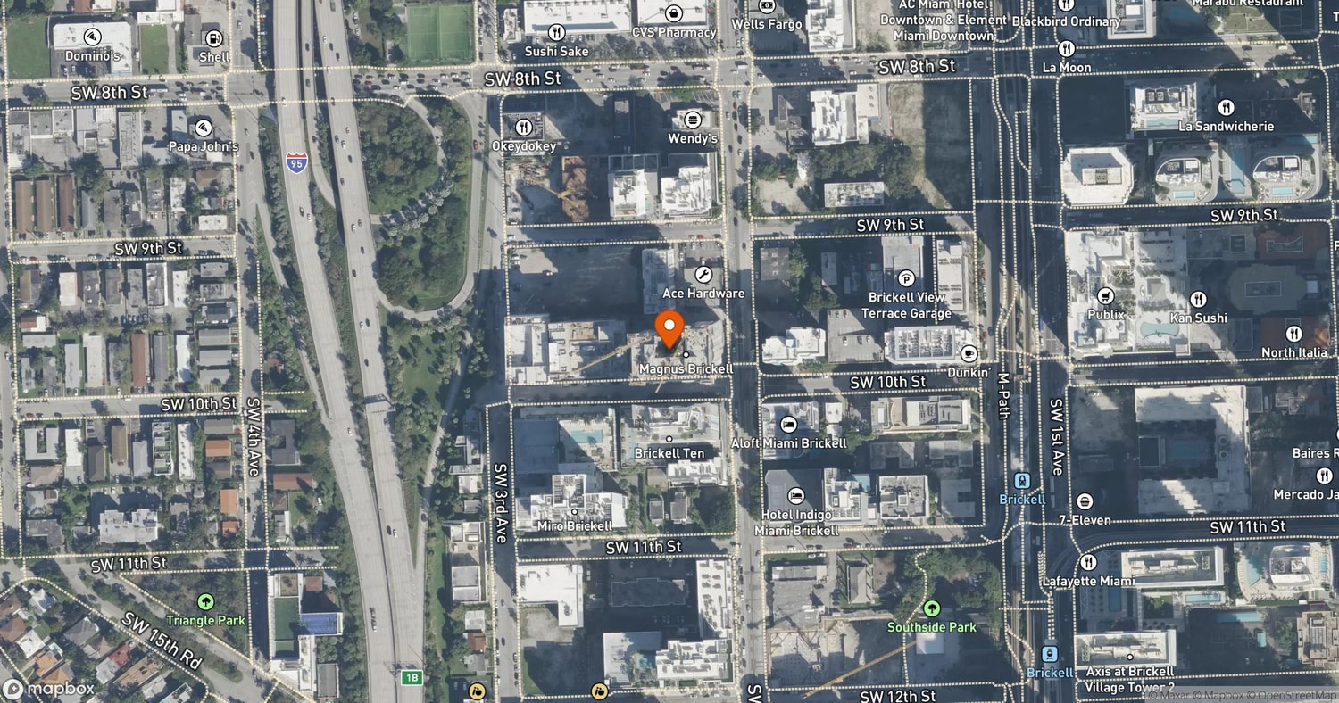 Site of Magnus Brickell at 201 SW 10th Street, Miami, FL 33130