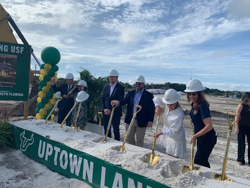 Officials break ground on Uptown Landing at the USF campus site in Tampa