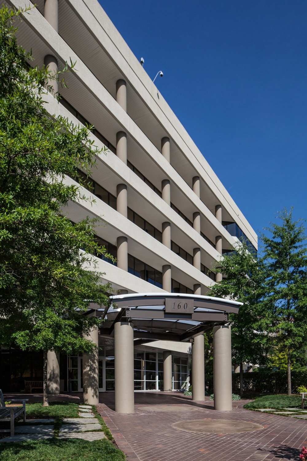 Main entrance of 160 Clairemont
