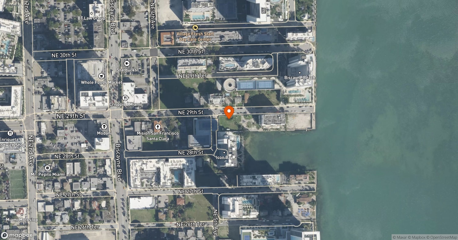 Site of The Cove Residences (Cove Miami) at 456 NE 29th Street, Miami, FL 33137