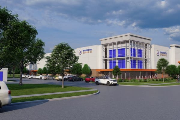 Rendering of a planned Morningstar Storage facility in Charlotte's Steele Creek area