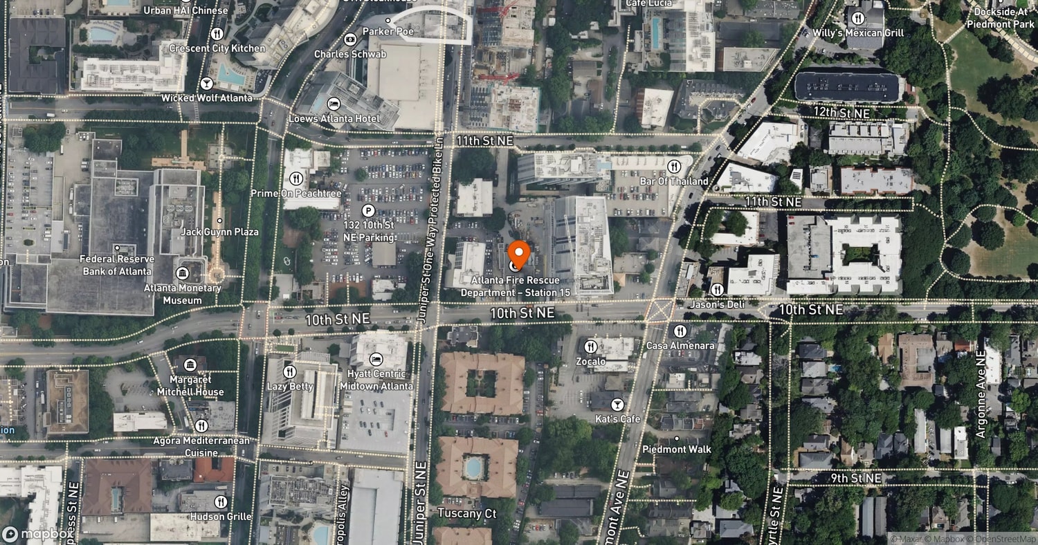 Site of Mixed-Use Project at 170 10th Street NE (Midtown Fire Station Redevelopment) at 170 10th Street NE, Atlanta, GA 30309