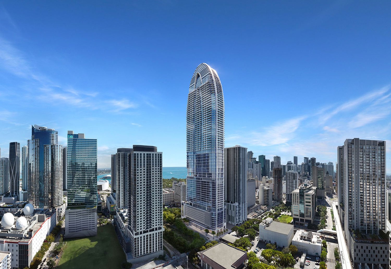 Ultra-modern" Okan Tower skyscraper under construction in Miami