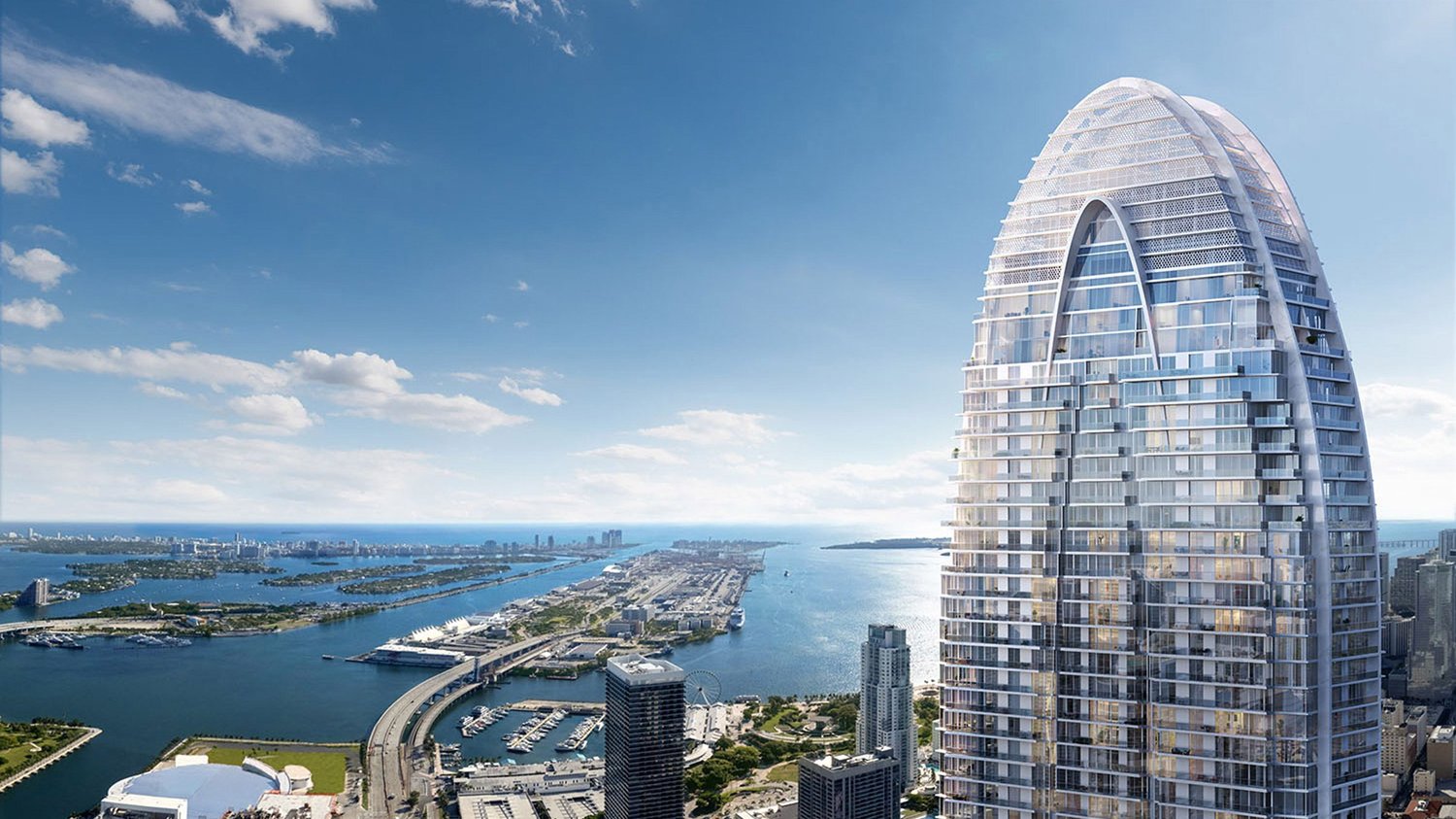 Ultra-modern" Okan Tower skyscraper under construction in Miami