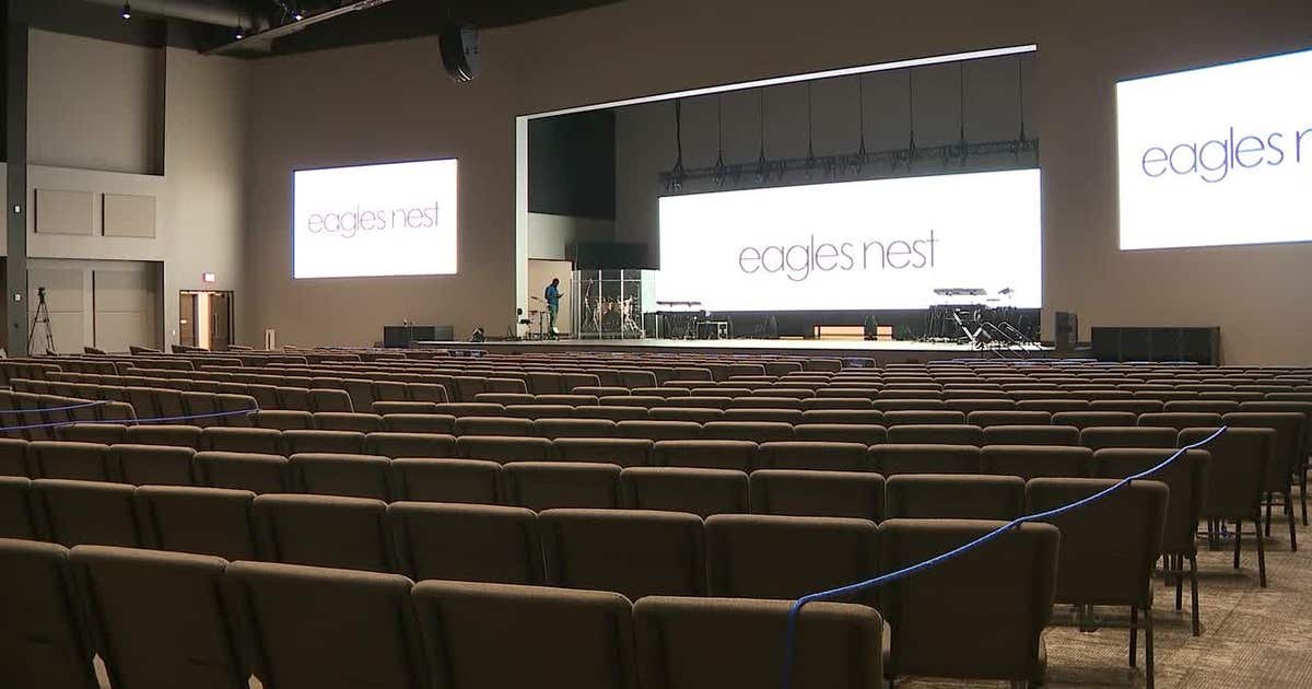 The new sanctuary inside Eagle's Nest Church at the former Roswell Kohl's