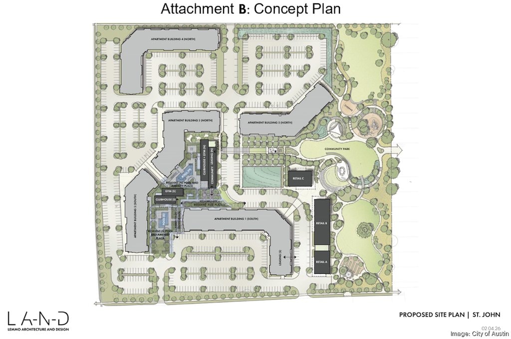 Housing development plans take shape at St. John site in Austin - Austin Business Journal